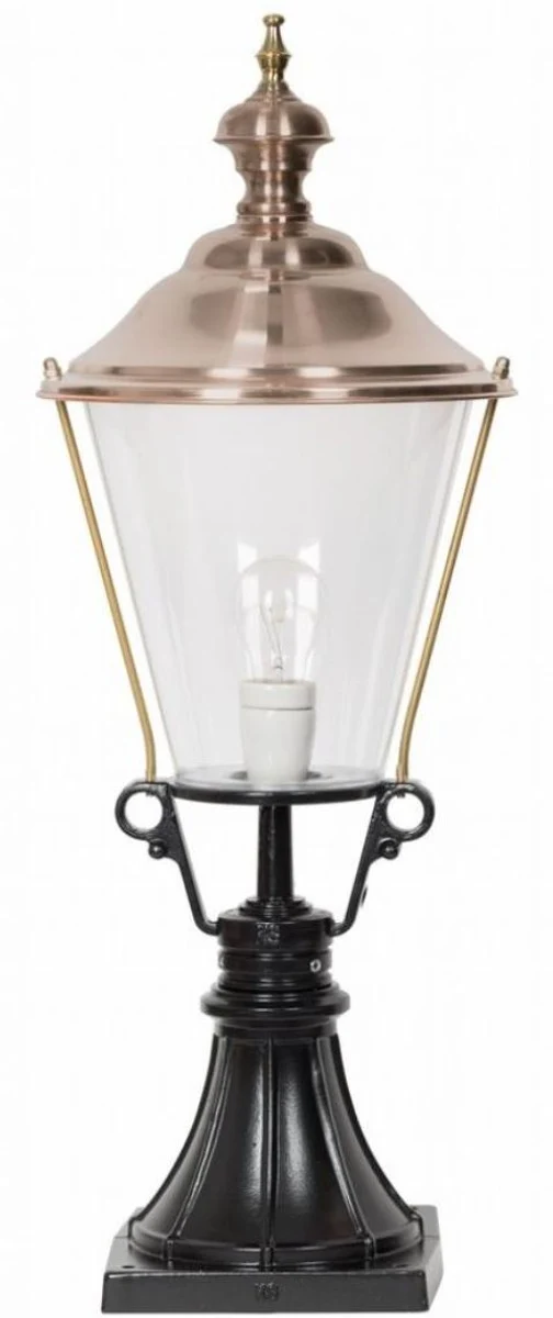 Casa Padrino Jugendstil Gartenlampe 29 x 29 x H. 78 cm - Verschiedene Farben - Garten Terrassen Wege Einfahrt Beleuchtung