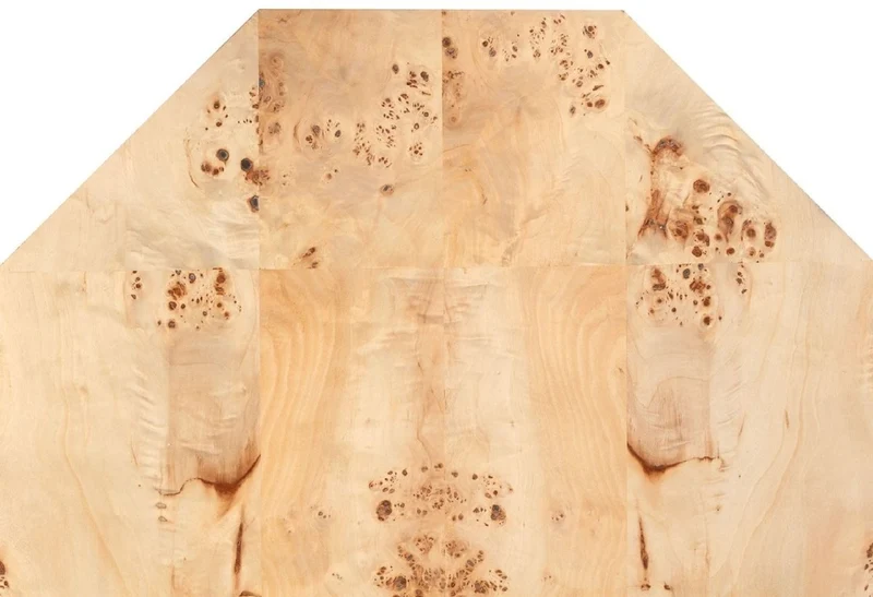 Casa Padrino Luxus Couchtisch Naturfarben 76 x 76 x H. 42 cm - 8 Eckiger Massivholz Wohnzimmertisch - Wohnzimmer Möbel - Hotel Möbel - Luxus Möbel