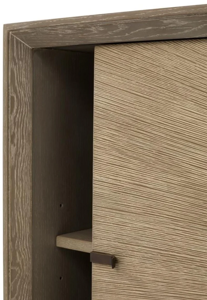 Casa Padrino Luxus Sideboard mit 2 Schiebetüren Braun 180 x 45 x H. 80 cm - Luxus Qualität