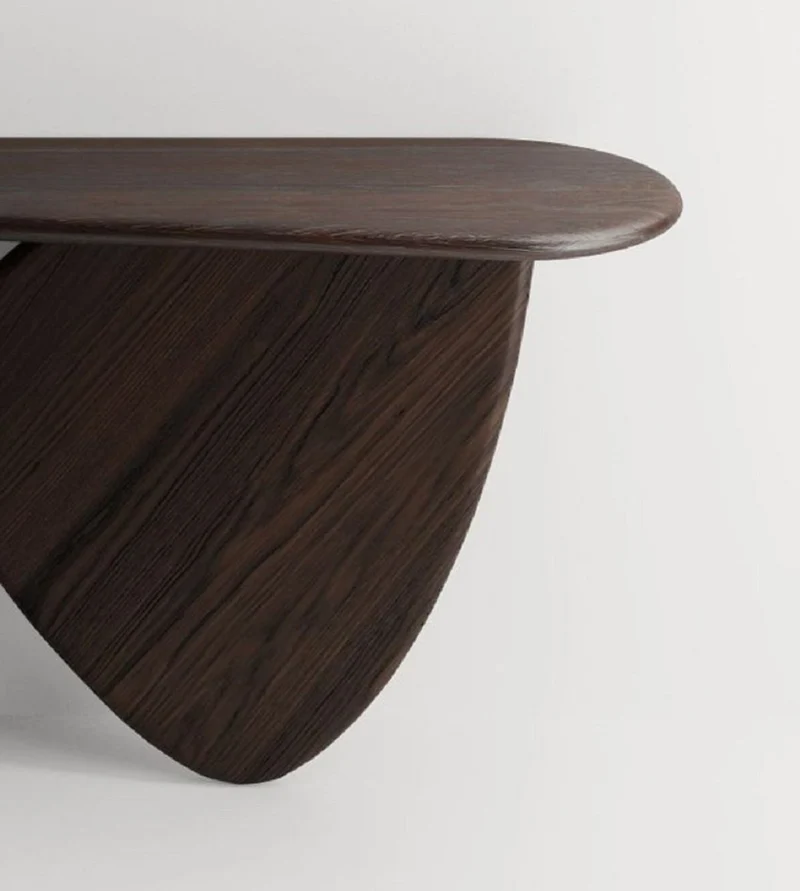 Casa Padrino Luxus Massivholz Konsole Dunkelbraun 160 x 45 x H. 80 cm - Eichenholz Konsolentisch - Wohnzimmer Möbel - Hotel Möbel - Luxus Möbel - Luxus Einrichtung