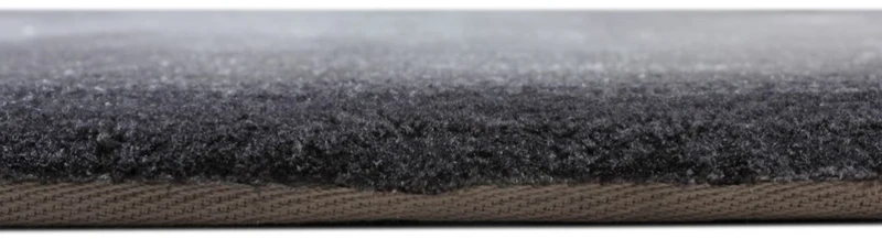 Casa Padrino Luxus Teppich Grau / Schwarz 160 x 230 cm - Rechteckiger Welliger Wohnzimmer Teppich - Schlafzimmer Teppich - Luxus Interior - Luxus Qualität