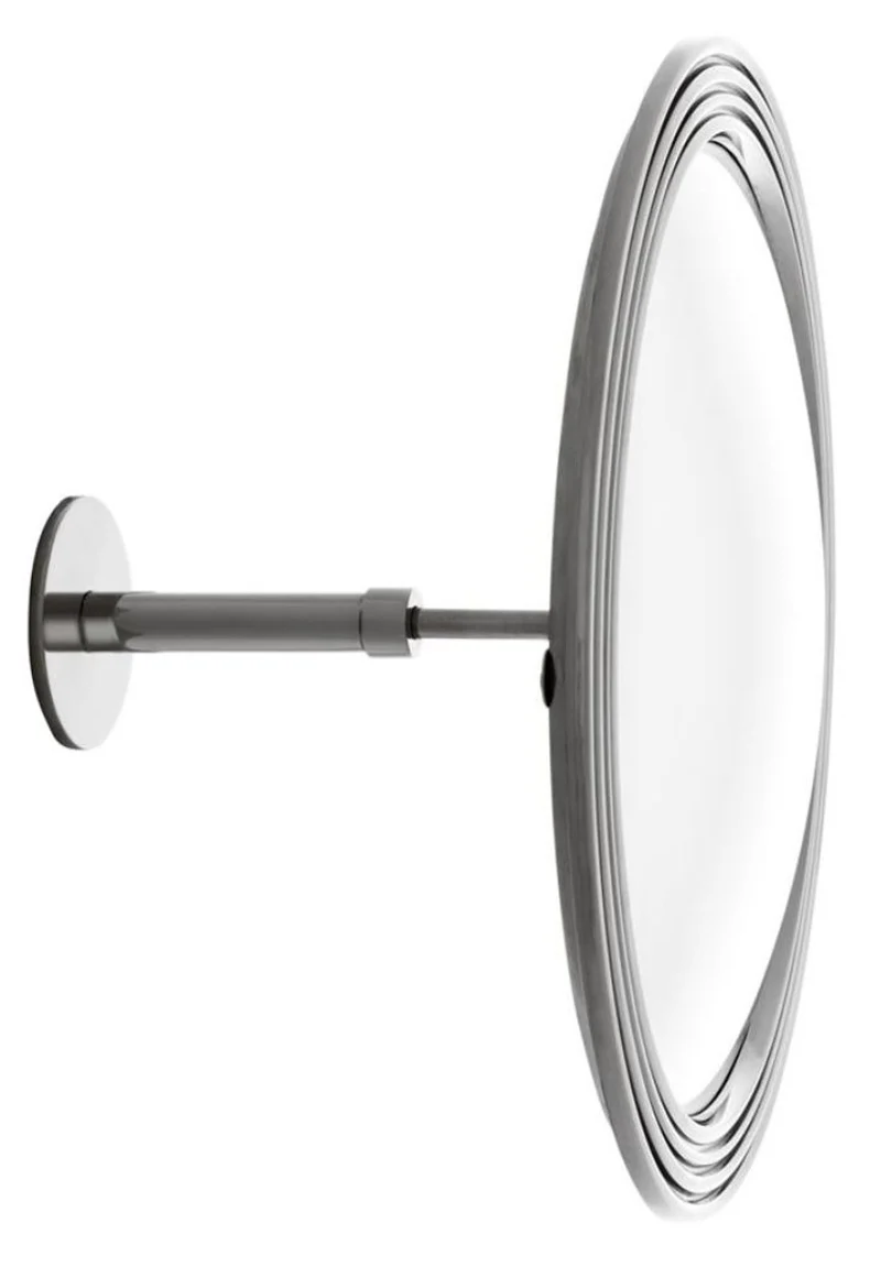 Casa Padrino Spiegel / Konvexspiegel Silber Ø 35 cm - Luxus Kollektion