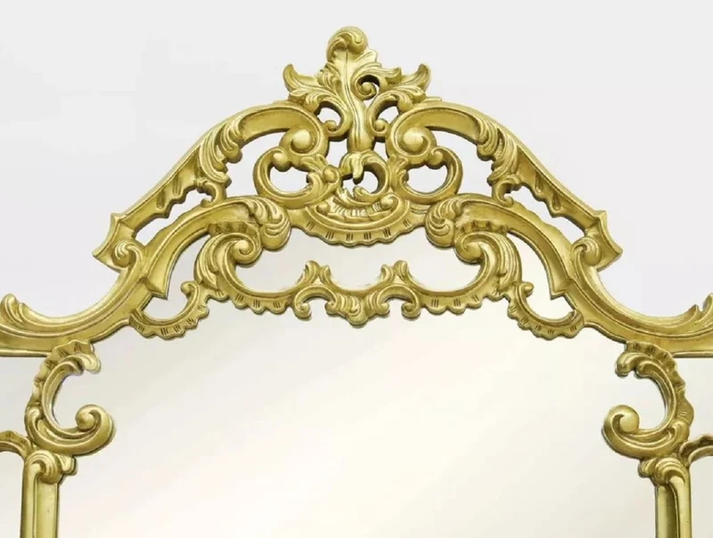 Casa Padrino Luxus Barock Spiegel Gold - Prunkvoller Barockstil Wandspiegel - Handgefertigte Luxus Möbel im Barockstil - Prunkvolle Barock Möbel - Edel & Prunkvoll