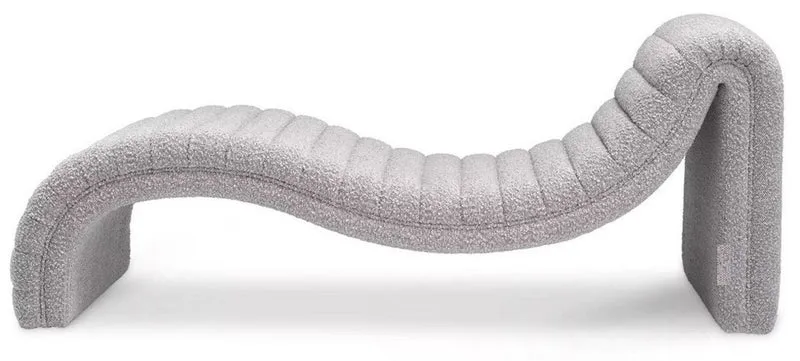Casa Padrino Luxus Chaiselongue Grau 165 x 61,5 x H. 65 cm - Wohnzimmer Liegesessel - Designer Recamiere - Wohnzimmer Möbel - Luxus Möbel - Luxus Qualität