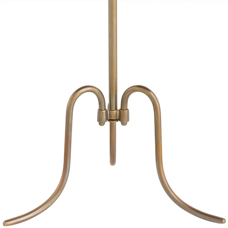 Casa Padrino Luxus Beistelltisch Vintage Messing Ø 46 x H. 56,5 cm - Runder Messing Tisch mit antikem Spiegelglas - Wohnzimmer Möbel - Luxus Möbel - Luxus Einrichtung - Luxus Interior