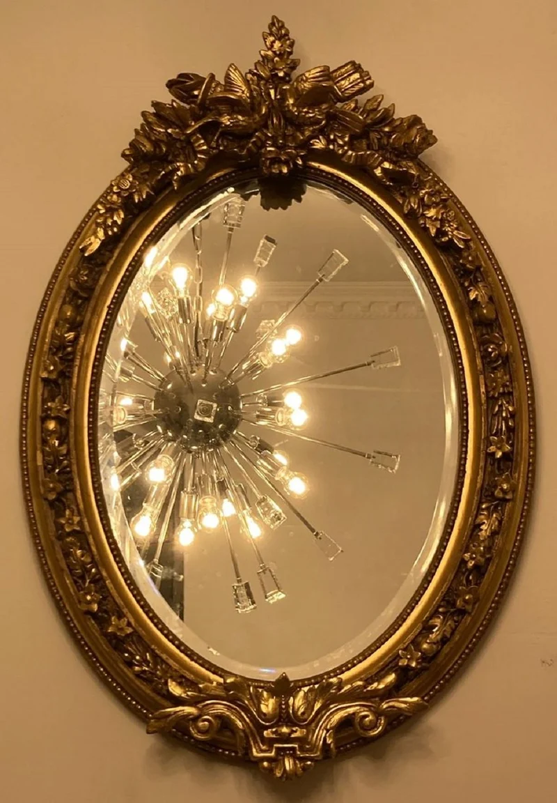 Casa Padrino Barock Spiegel Gold - Prunkvoller Wandspiegel mit eleganten Verzierungen - Handgefertigter Barock Garderoben Spiegel - Barockstil Wandspiegel - Barock Möbel - Edel & Prunkvoll