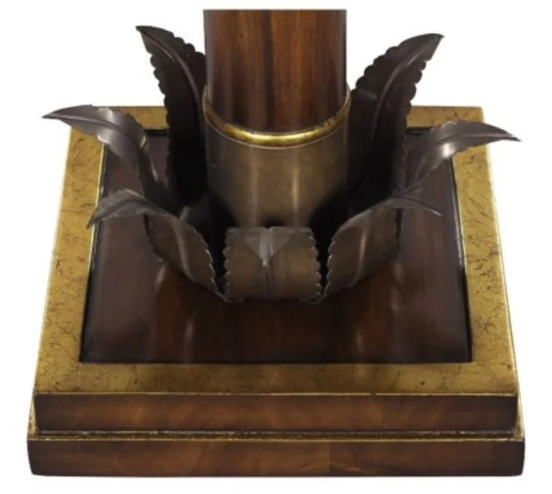 Casa Padrino Luxus Tischleuchte / Tischlampe Palme Braun 60 x 60 x H. 78 cm - Luxus Qualität