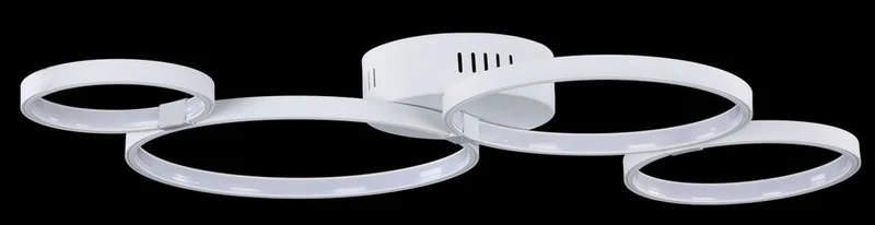 Casa Padrino Decken- und Wandleuchte Weiß 74 x 44 x H. 7 cm - Moderne LED Leuchte