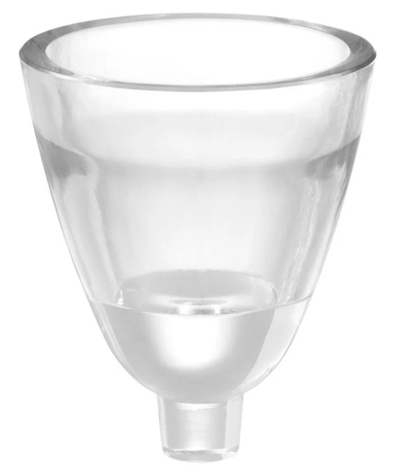 Casa Padrino Glas Teelichthalter-Lampenschirm Clear Ø 15 x H. 12,5 cm - Luxus Accessoires