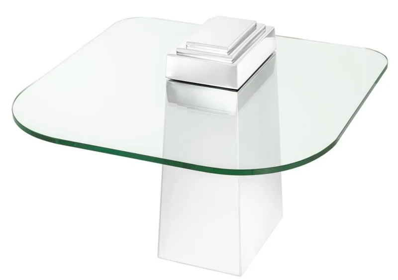 Casa Padrino Luxus Beistelltisch Silber 65 x 65 x H. 51 cm - Luxus Qualität