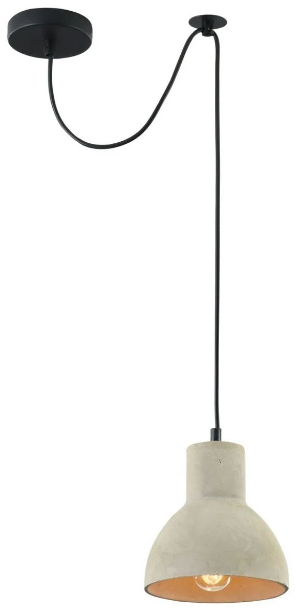 Casa Padrino Hängeleuchte im modernen Design - Beton Lampenschirm Grau Ø 16 x H. 16 cm