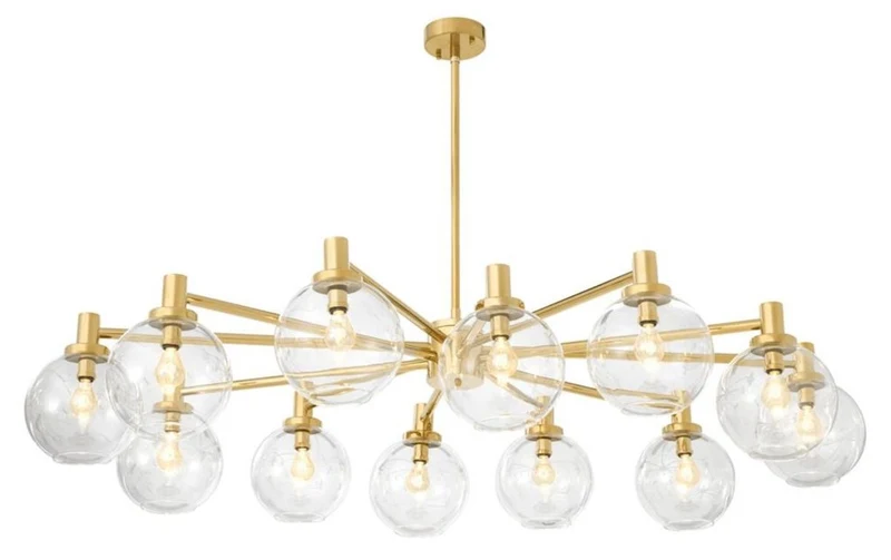Casa Padrino Luxus Kronleuchter Gold 150 x 105 x H. 37 cm - Limited Edition