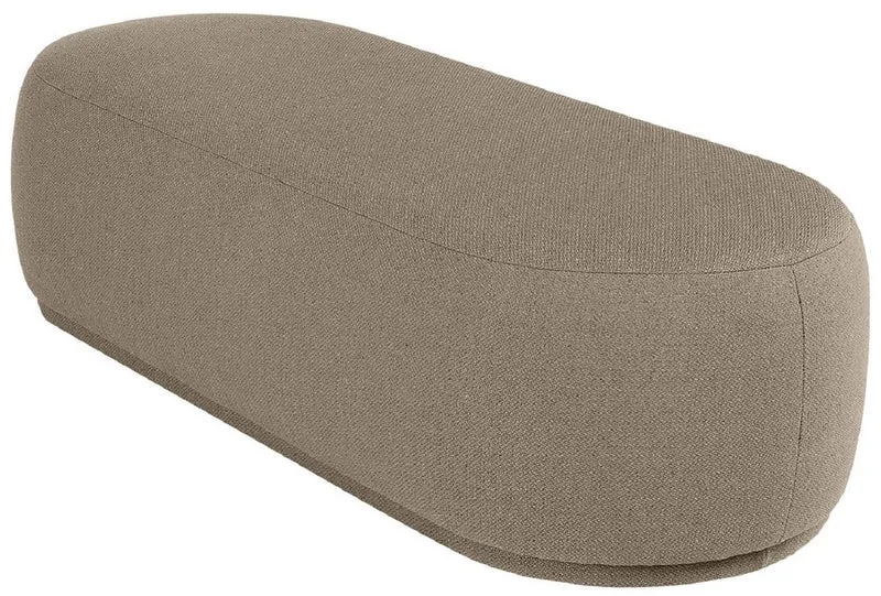 Casa Padrino Luxus Sitzbank Braun 137,5 x 56,5 x H. 38 cm - Gepolsterte Wohnzimmer Bank - Wohnzimmer Möbel - Hotel Möbel - Luxus Kollektion