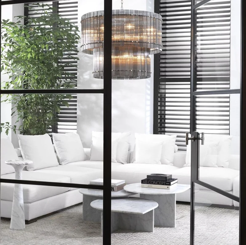 Casa Padrino Luxus Viskose Teppich Grau 300 x 400 cm - Handgewebter Wohnzimmer & Hotel Teppich - Wohnzimmer Deko Accessoires - Luxus Qualität