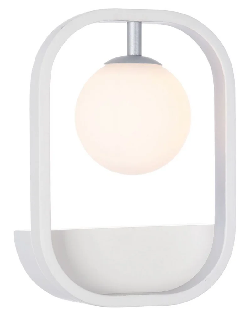 Casa Padrino Luxus Wandleuchte Weiß / Silber 17,8 x 11 x H. 25 cm - Wohnzimmer Wandlampe