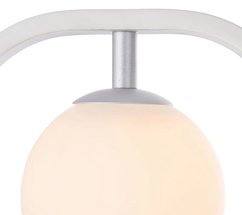 Casa Padrino Luxus Wandleuchte Weiß / Silber 17,8 x 11 x H. 25 cm - Wohnzimmer Wandlampe