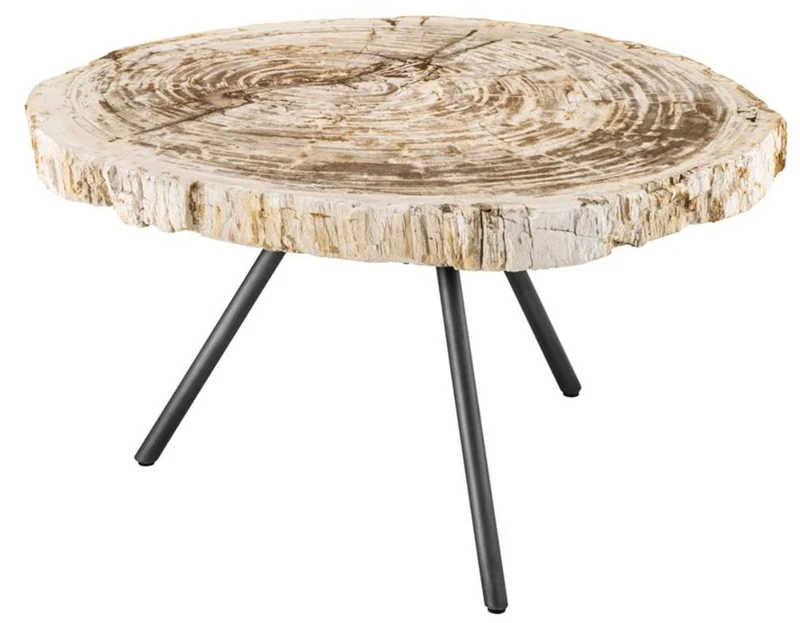 Casa Padrino Luxus Couchtisch 3er Set Braun / Rotguss - Wohnzimmermöbel