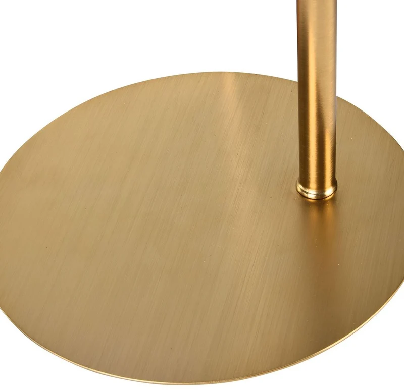 Casa Padrino Tischleuchte Gold 17 x H. 65 cm - Exklusive Wohnzimmer Tischlampe aus Metall und Mattglas