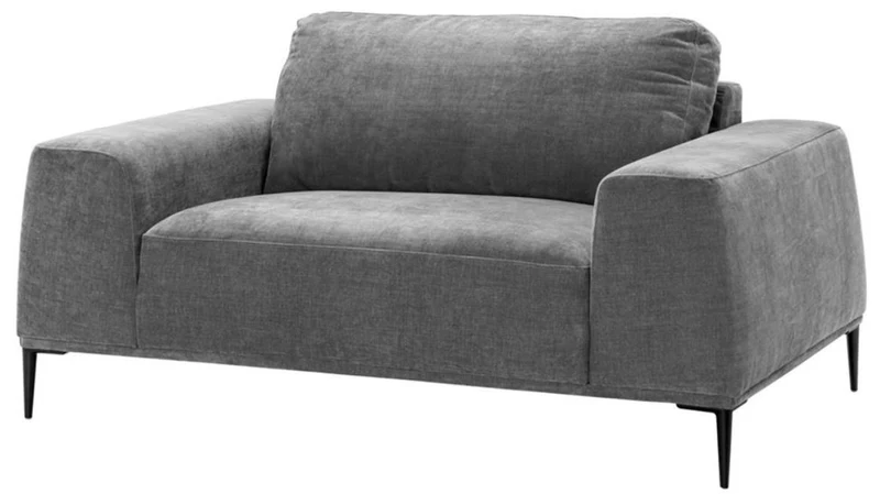 Casa Padrino Luxus Oversize Sessel in Grau 158 x 93 x H. 80 cm - Hochwertiges Hotel Möbelstück