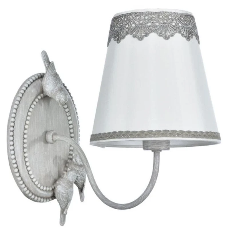 Casa Padrino Jugendstil Wandleuchte Wandlampe in Antik Grau 16 x 28 x H. 26 cm