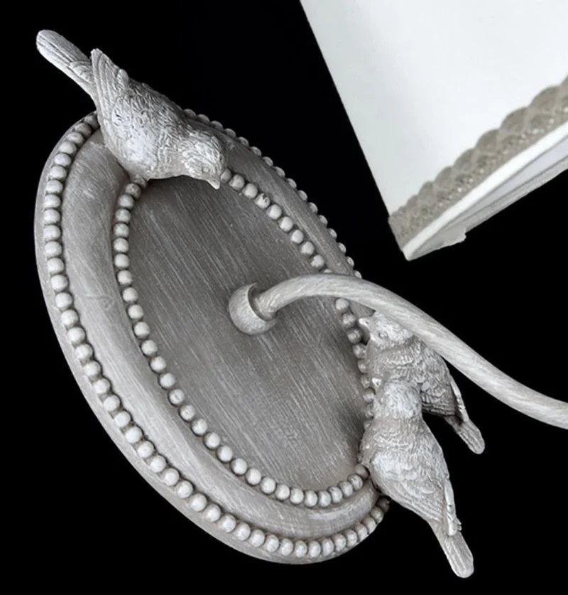 Casa Padrino Jugendstil Wandleuchte Wandlampe in Antik Grau 16 x 28 x H. 26 cm
