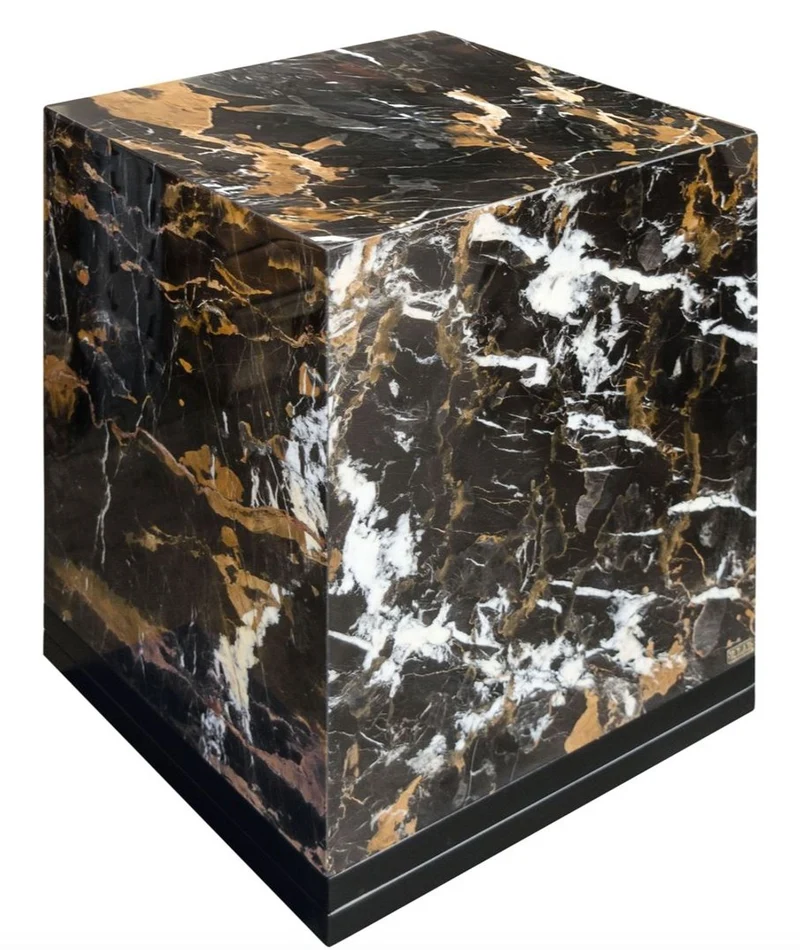 Casa Padrino Beistelltisch Schwarz 40 x 40 x H. 50 cm - Luxus Wohnzimmer Deko