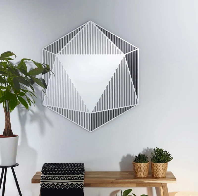 Casa Padrino Luxus Spiegel 87 x H. 100 cm - Designer Wohnzimmermöbel