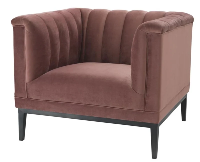 Casa Padrino Luxus Sessel Altrosa 89 x 86 x H. 75 cm - Wohnzimmermöbel