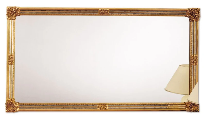 Casa Padrino Barockstil Wandspiegel Gold 185 x H. 100 cm - Hotel & Restaurant Möbel