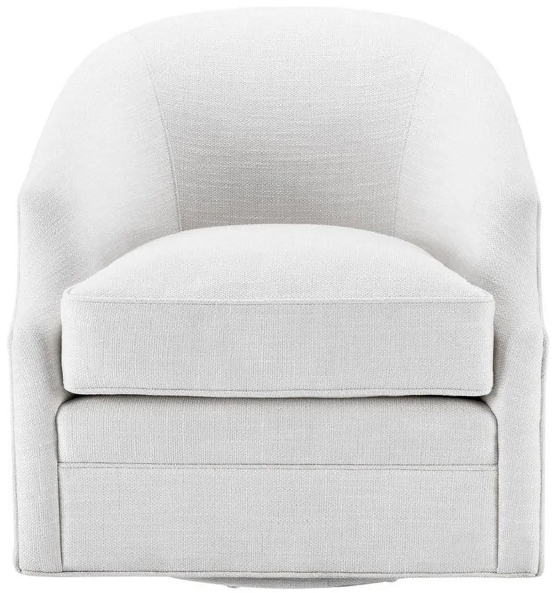 Casa Padrino Luxus Drehsessel Weiß 72 x 82 x H. 74 cm - Wohnzimmer Sessel - Luxus Möbel