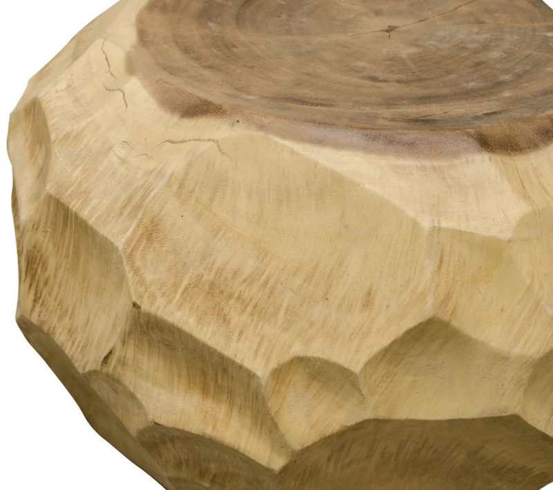 Casa Padrino Luxus Wohnzimmer Beistelltisch Naturfarben - Designer Wohnzimmermöbel