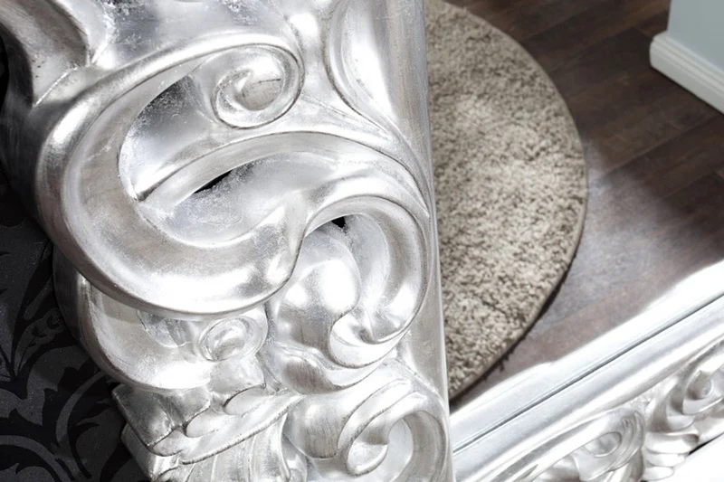 Casa Padrino Barock Wandspiegel Antik Silber - Limited Edition