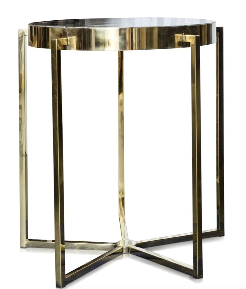 Casa Padrino Luxus Hotel Beistelltisch Gold 65 x H. 67 cm - Hotel Möbel