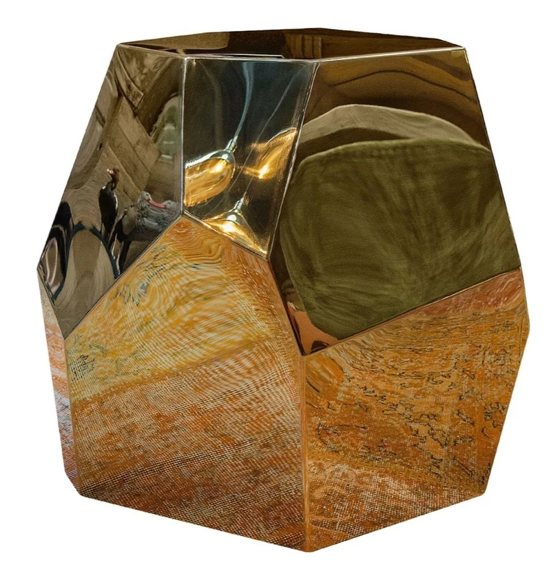 Casa Padrino Designer Beistelltisch Gold 65 x 50 x H. 60 cm - Designer Kollektion