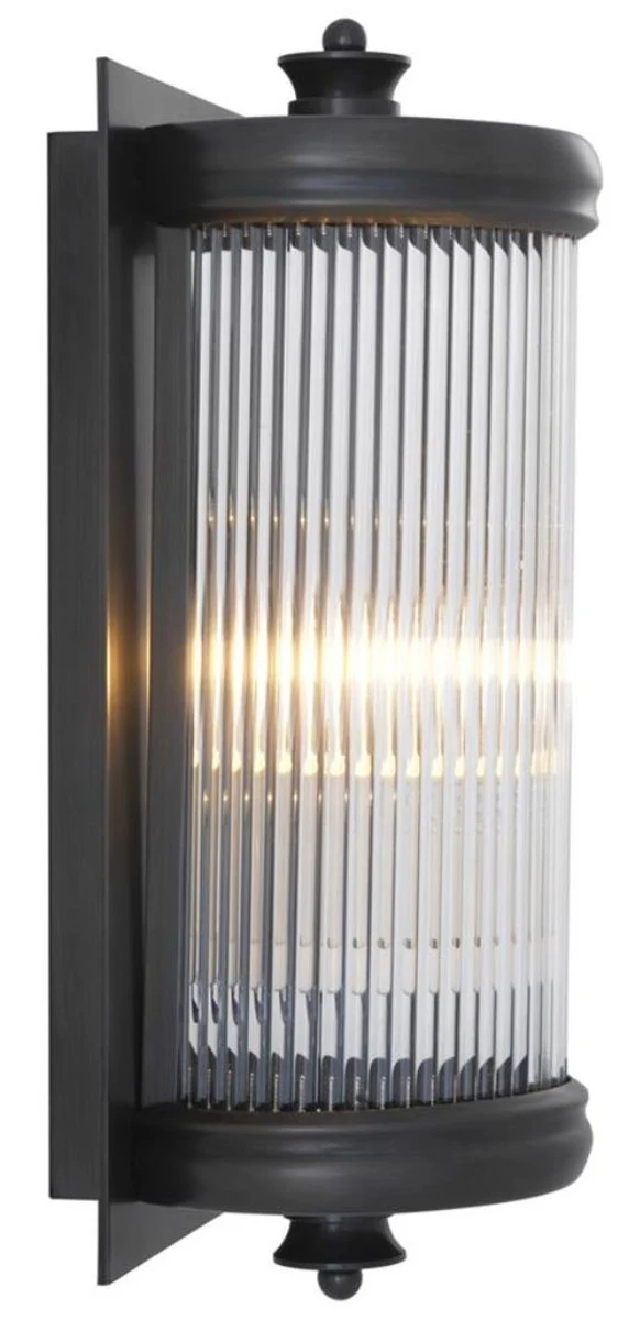 Casa Padrino Luxus Wohnzimmer Wandlampe Bronze 13 x 11 x H. 29 cm - Hotel Möbel