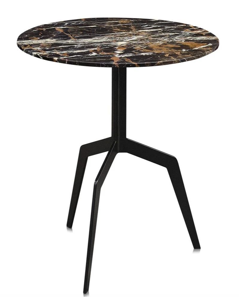Casa Padrino Luxus Beistelltisch Schwarz 50 x H. 60 cm - Wohnzimmermöbel