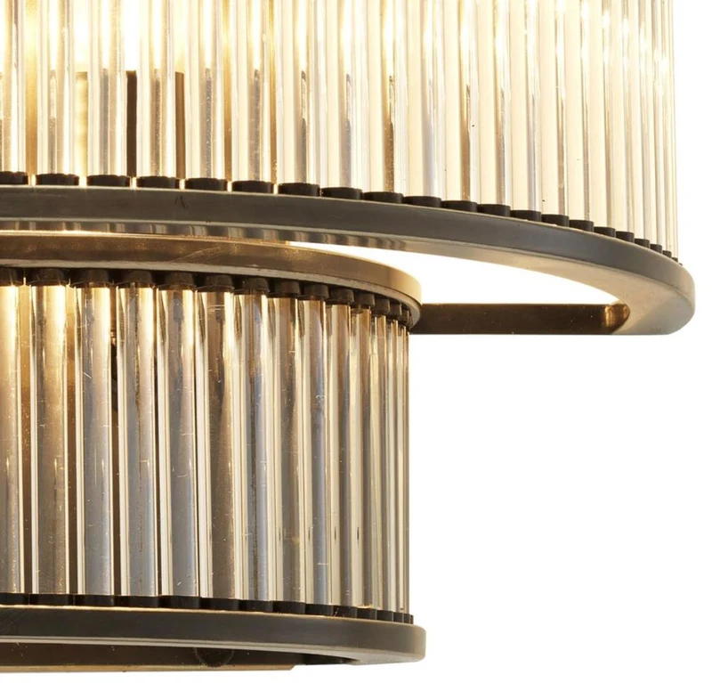 Casa Padrino Hotel Restaurant Wandlampe Bronze 35 x 19 x H. 28 cm - Wohnzimmer Wandleuchte