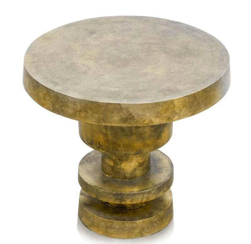 Casa Padrino Beistelltisch Antik Gold 51,5 x H. 47,5 cm - Wohnzimmertisch