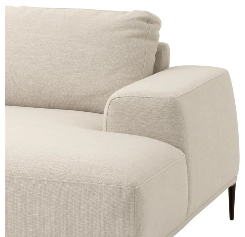 Casa Padrino Luxus Lounge Sofa Naturfarbig 285 x 164 x H. 80 cm - Luxus Kollektion