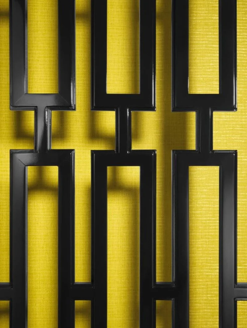 Casa Padrino Mahagoni Raumteiler in piano schwarz 200 x H. 225 cm - Luxus Qualität