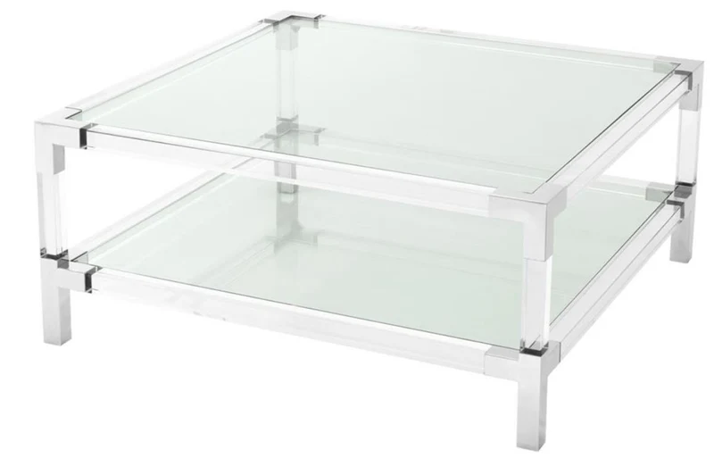 Casa Padrino Couchtisch 100 x 100 x H. 45 cm - Luxus Designer Möbel