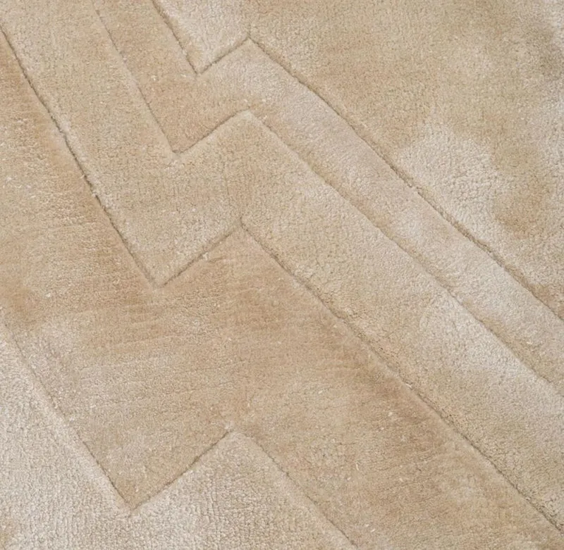 Casa Padrino Luxus Designer Teppich Beige Durchmesser 280 cm - Limited Edition