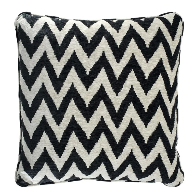 Casa Padrino Luxus Zierkissen Schwarz / Beige 60 x H. 60 cm - Designer Kollektion