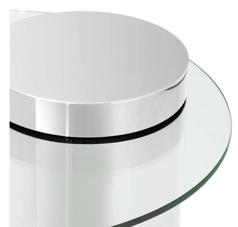 Casa Padrino Designer Beistelltisch Silber 65 x H. 51 cm - Luxus Kollektion