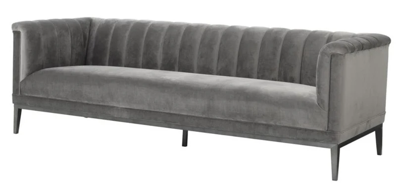 Casa Padrino Sofa Grau 230 x 86 x H. 75 cm - Luxus Kollektion