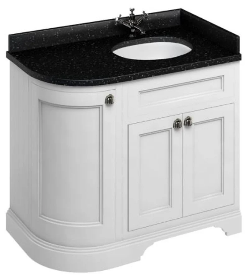 Casa Padrino Waschschrank mit Granitplatte und 3 Türen 98 x 55 x H. 93 cm