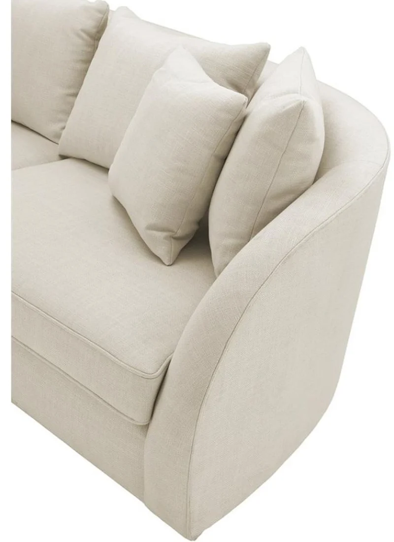 Casa Padrino Luxus Hotel Sofa Naturfarbig 255 x 91 x H. 72 cm - Designer Kollektion