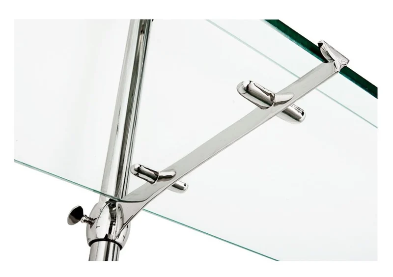 Casa Padrino Designer Doppel-Wandregal Silber 220 x 41 x H. 240 cm - Luxus Wohnzimmer Möbel