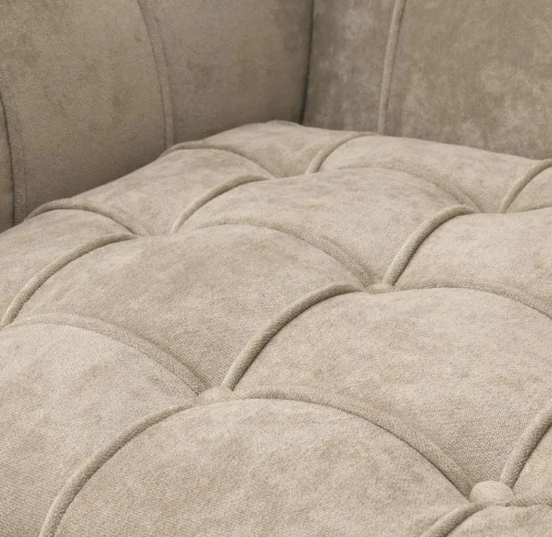 Casa Padrino Luxus Sessel Greige 94 x 82 x H. 77 cm - Hotel Kollektion