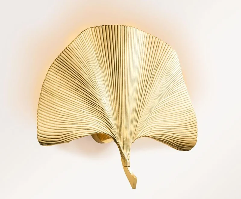 Casa Padrino Designer Wandleuchte Gold 67 x 11 x H. 48 cm - Luxus Wandlampe